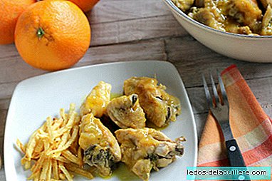 Recipe chicken stewed in orange juice