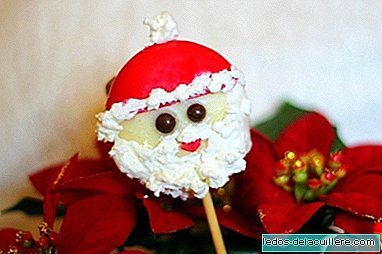 Christmas recipes to make with children: Santa Claus made with cheese
