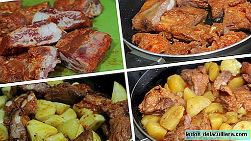 Recipes for the whole family. Stewed potatoes with marinated ribs