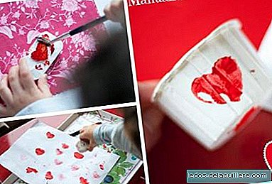 Heart-shaped rubber stamps for Valentine's Day, do it yourself