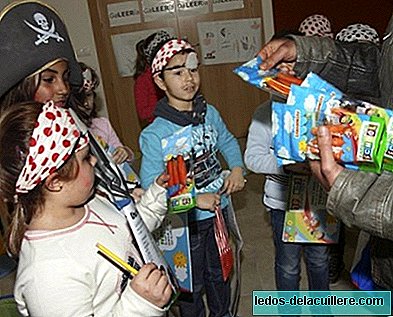 Tabuenca School uppmuntrar en hälsosam kost bland barn med ett paket med morötter redo att äta