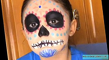 Halloween makeup tutorial: how to paint a Mexican skull on children's faces
