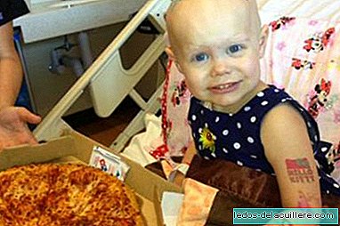 Pizzas to make a sick girl happy, and make her feel 'that she is like others'