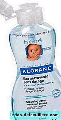 Acqua di pulizia del bambino di Klorane sull'allerta in Francia