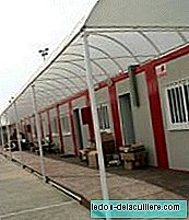 School barracks or prefabricated classrooms