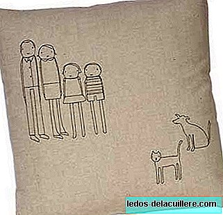 Custom cushions with family drawing