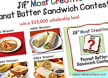 Pindakaas sandwichwedstrijd voor kinderen