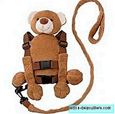 Strap with harness to hold children