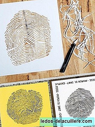Personalized pictures with baby's fingerprint