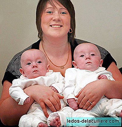 Gives birth to twins and the second is born two days after the first