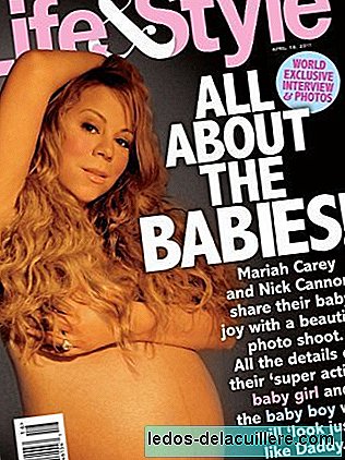 Famous pregnant women: the cover of Mariah Carey