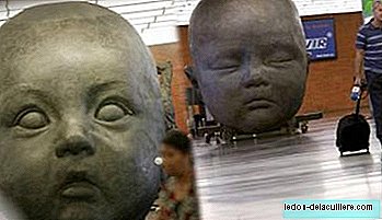 Patung Bayi Raksasa di Madrid