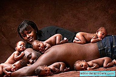 Photo of sextuplets that caused a sensation on the internet