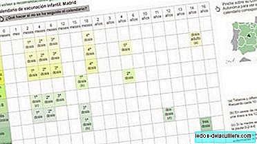 Interactive chart with vaccination schedules in Spain