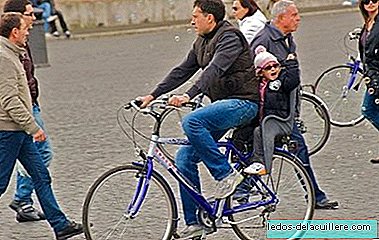 Ride a bike to young children