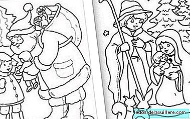 Christmas postcards to print and color Caxigalines
