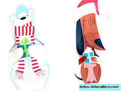 Рождественские открытки с фигурами животных