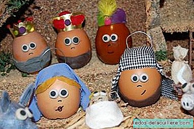 A great idea: a Bethlehem made with eggs
