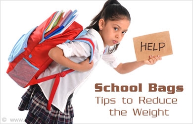 מניעת כאבי גב: עקוב אחר משקל תיק בית הספר ואופן התנהגות ילדכם
