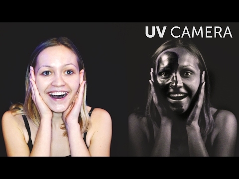 An ultraviolet camera shows the incredible difference between the skin of children and adults