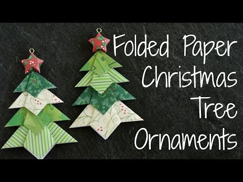 How to make a paper Christmas tree (video)