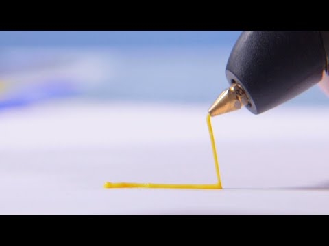 3Doodler é uma caneta para desenhar e pintar em 3D, criando um objeto físico que pode ser tocado