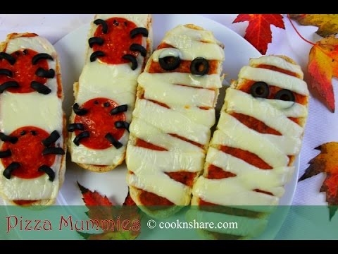 Do not know what to do for Halloween dinner ?: these mini mummy pizzas you will like