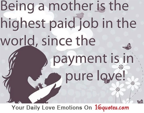 Mother's Day: being a mother is the best job in the world