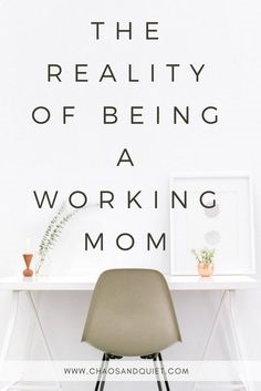 La dure réalité d'une mère qui travaille