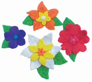 Fun crafts: plasticine flowers