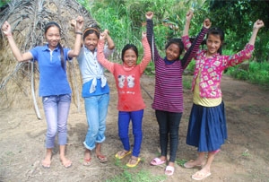"Schule für alle", für die Ausbildung von Mädchen in Kambodscha