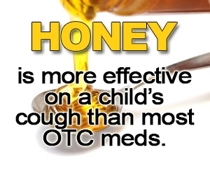 Honey, better than cough drugs