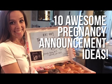 Creative and original ways to announce your pregnancy according to the time of the year