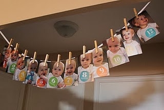 Bebeğinizin ilk yılının her doğum günü için fotoğraf çekme fikirleri